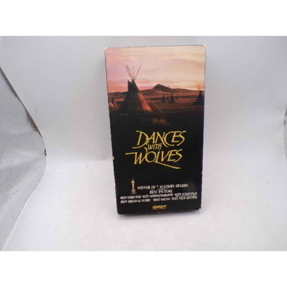Dances with Wolves VHS 1991 Kevin Costner Orion Home Video Best Picture Winner